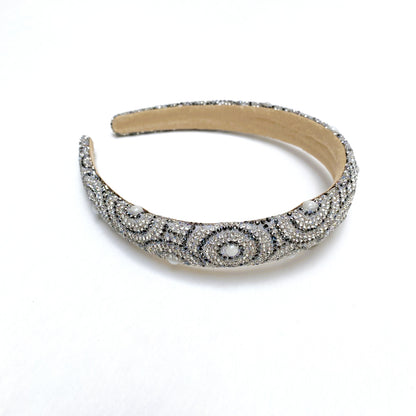 BALACA ESPIRAL DELGADA PERLA BLANCA