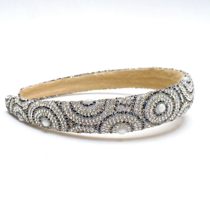 BALACA ESPIRAL DELGADA PERLA BLANCA