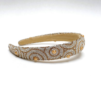 BALACA ESPIRAL DELGADA PERLA ROSA