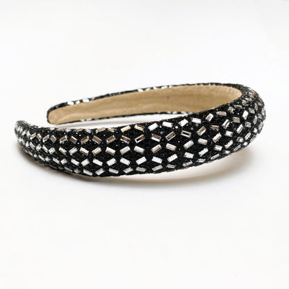 BALACA ESTRELLA DELGADA PLATA Y NEGRO