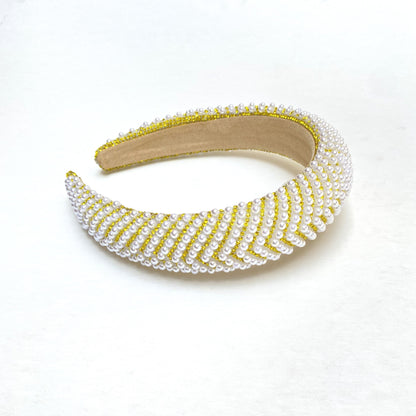 BALACA PERLAS GRUESA AMARILLA