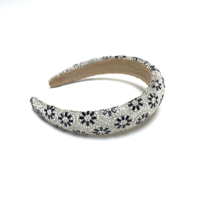 BALACA FLORES GRUESA NEGRA