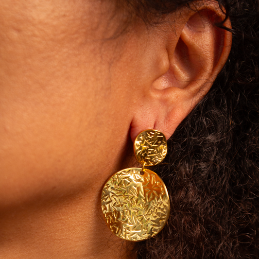 ARETES REFLEJO DE LUNA