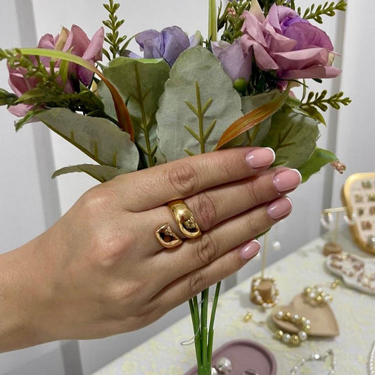 ANILLO ROSA DORADO