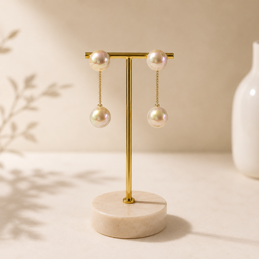 ARETES DUO PERLA