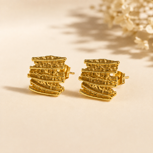 ARETES SIENA DORADO