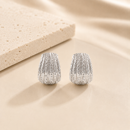 ARETES CARACOL PLATEADO