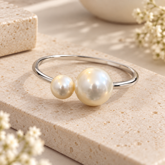 BRAZALETE DOS LUNAS PLATEADO