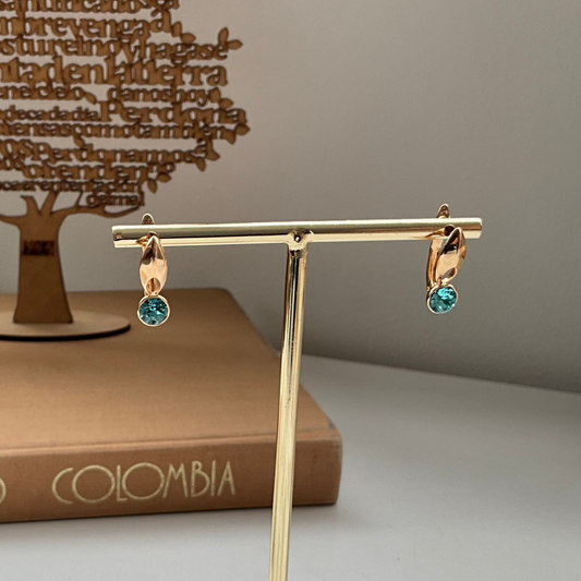 ARETES LAGRIMA DE CRISTAL