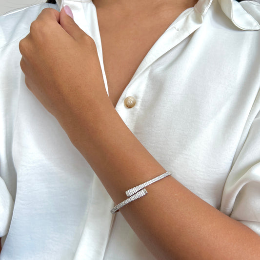 BRAZALETE VALIENTE PLATEADO