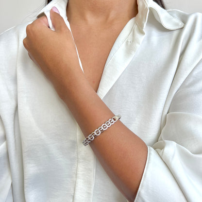 BRAZALETE REINA PLATEADO