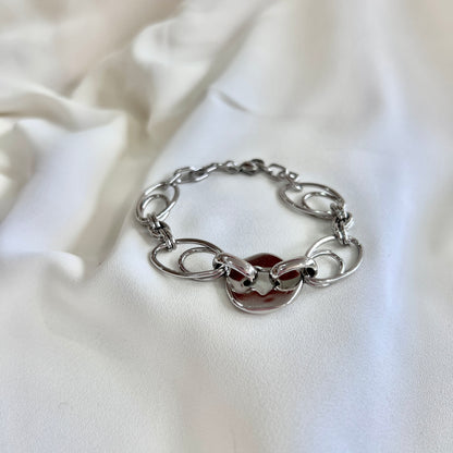 PULSERA ENLACE PLATEADA