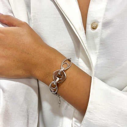 PULSERA ENLACE PLATEADA