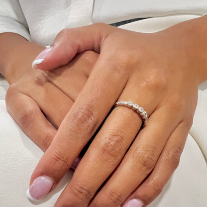 ANILLO CINTILLA PLATEADO