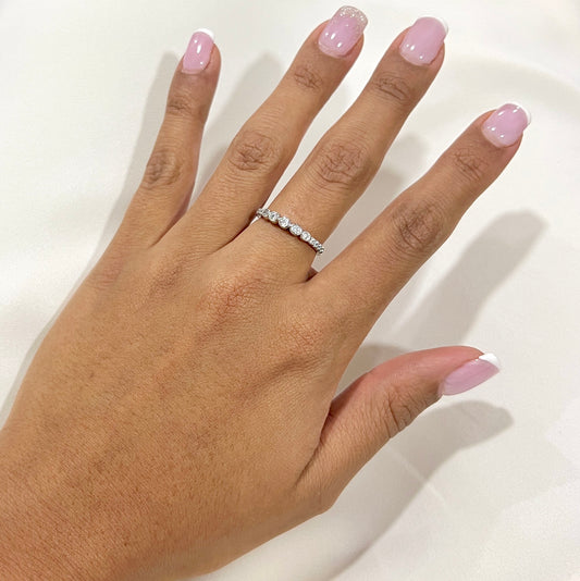 ANILLO CINTILLA PLATEADO