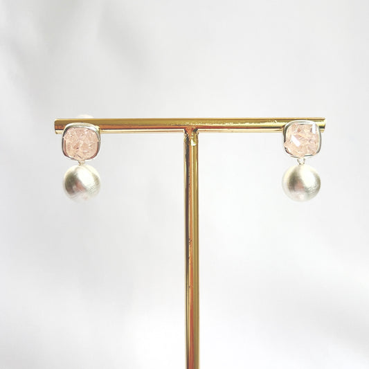ARETES DAMA ROSA