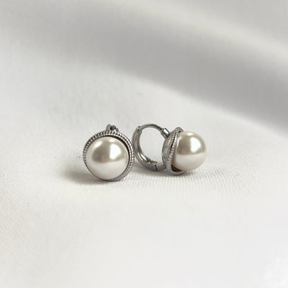 ARETES PERLA SOFIA PLATEADOS