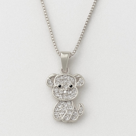 CADENA PERRITOS PLATEADOS