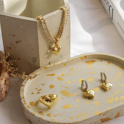ARETES BRILLOS DEL CORAZÓN