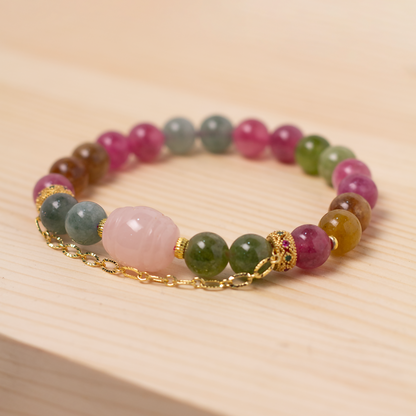 PULSERAS EN PIEDRA ARCOIRIS