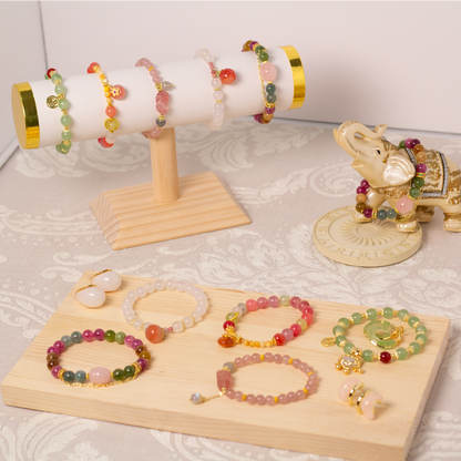 PULSERAS EN PIEDRA ARCOIRIS