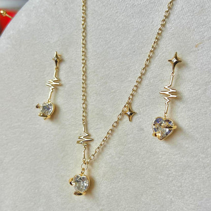 SET CRISTAL ABRAZO DE CORAZÓN